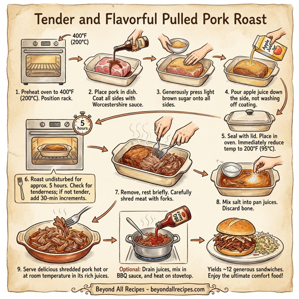 Tender and Flavorful Pulled Pork Roast instructions