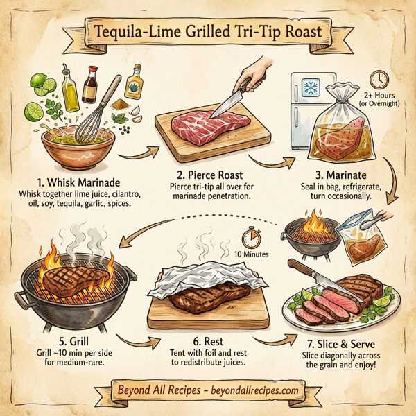 Tequila-Lime Grilled Tri-Tip Roast instructions