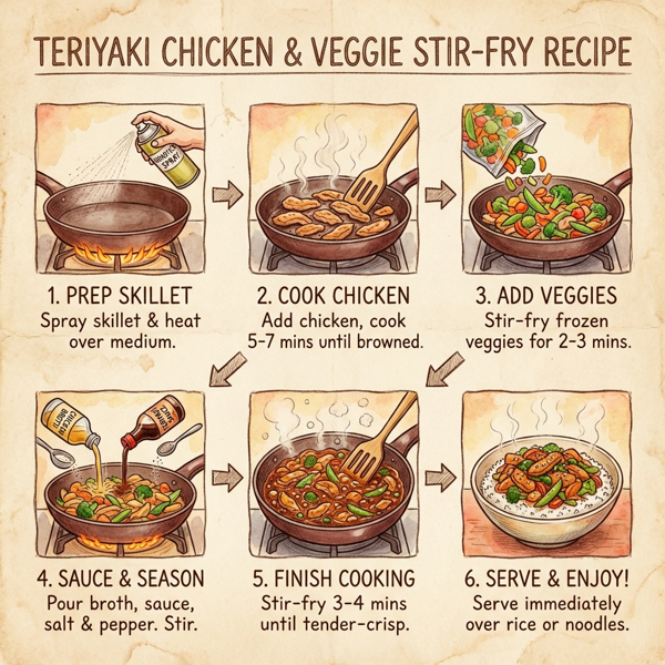 Teriyaki Chicken & Veggie Stir-Fry instructions