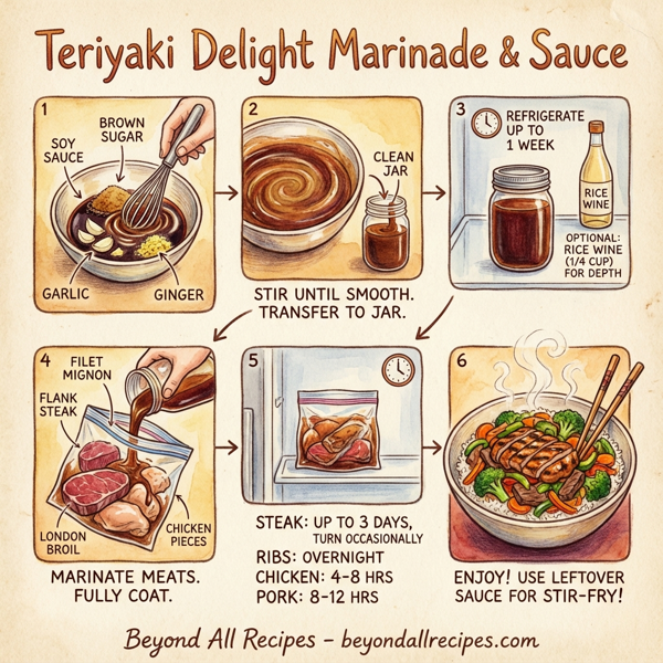 Teriyaki Delight Marinade & Sauce instructions
