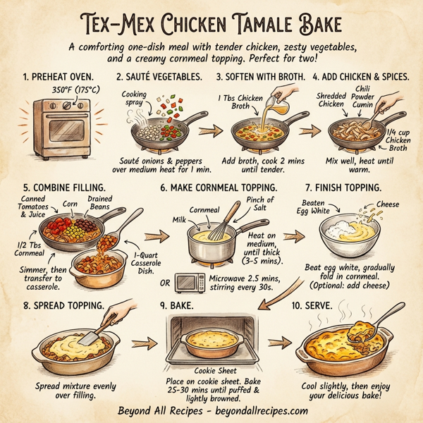 Tex-Mex Chicken Tamale Bake instructions