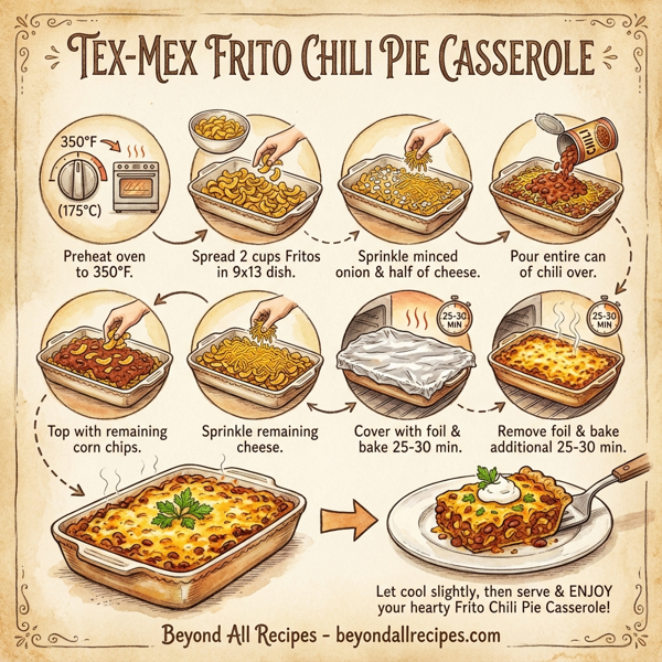 Tex-Mex Frito Chili Pie Casserole instructions