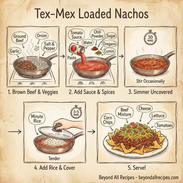 Tex-Mex Loaded Nachos instructions