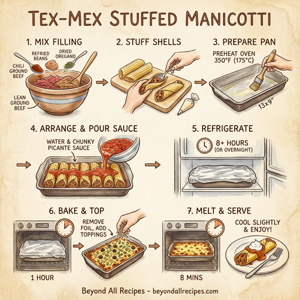 Tex-Mex Stuffed Manicotti instructions
