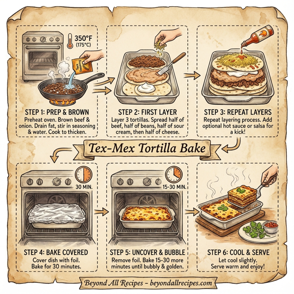 Tex-Mex Tortilla Bake instructions