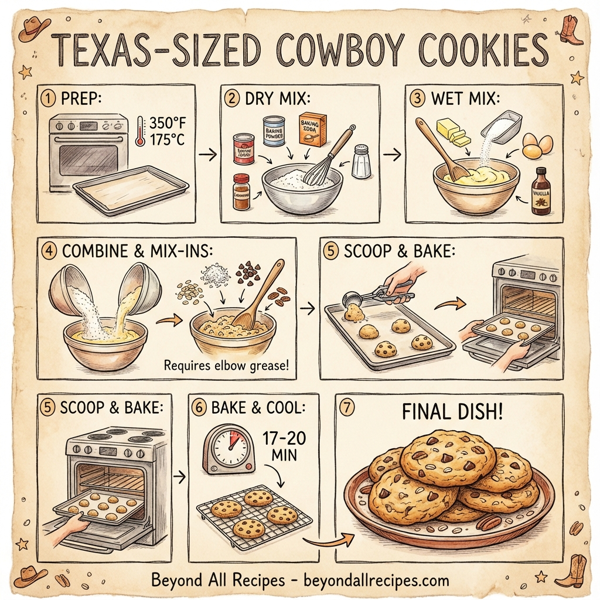 Texas-Sized Cowboy Cookies instructions