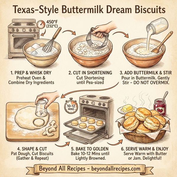 Texas-Style Buttermilk Dream Biscuits instructions