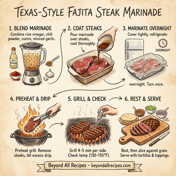 Texas-Style Fajita Steak Marinade instructions