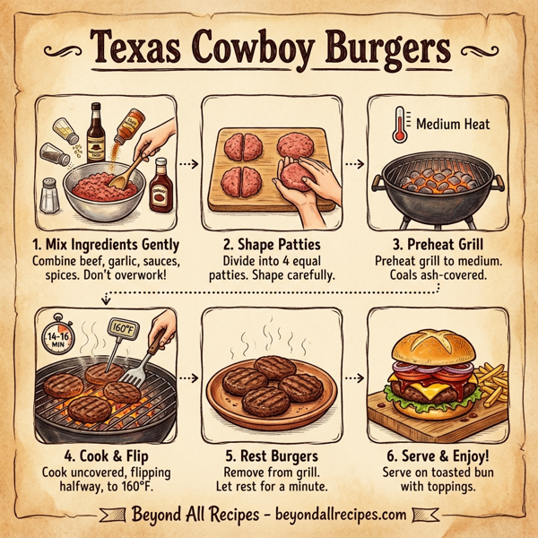 Texas Cowboy Burgers instructions