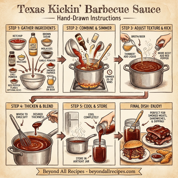 Texas Kickin' Barbecue Sauce instructions