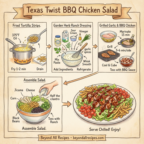 Texas Twist BBQ Chicken Salad instructions