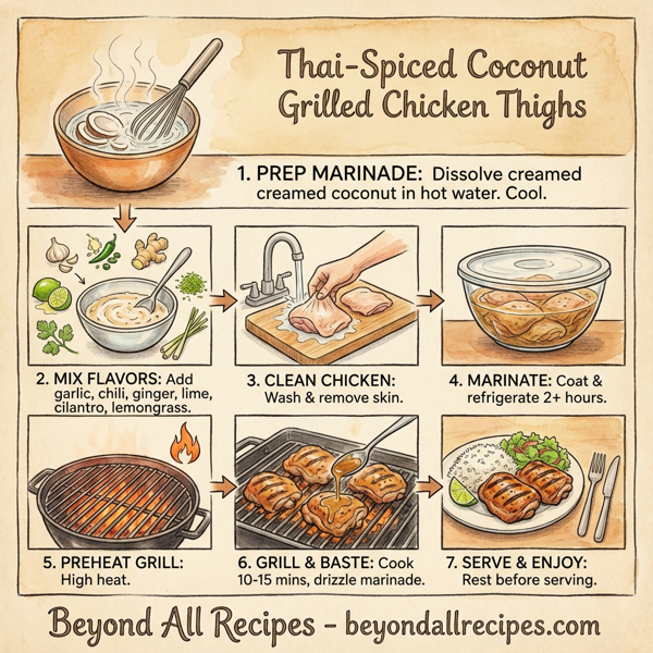 Thai-Spiced Coconut Grilled Chicken Thighs instructions