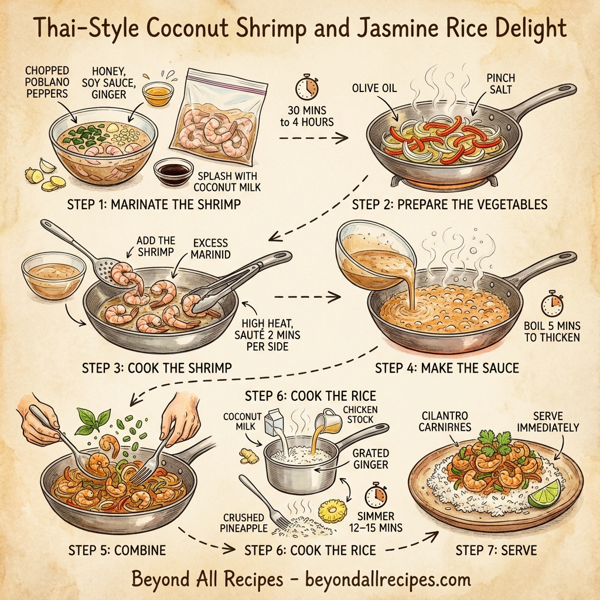 Thai-Style Coconut Shrimp and Jasmine Rice Delight instructions