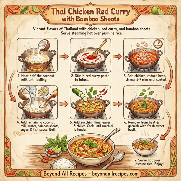 Thai Chicken Red Curry with Bamboo Shoots instructions