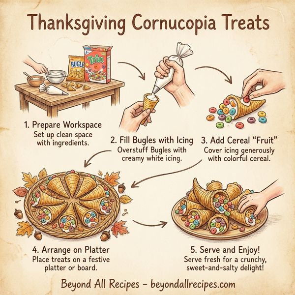 Thanksgiving Cornucopia Treats instructions