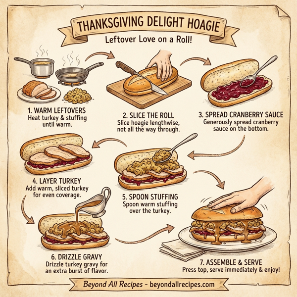 Thanksgiving Delight Hoagie instructions
