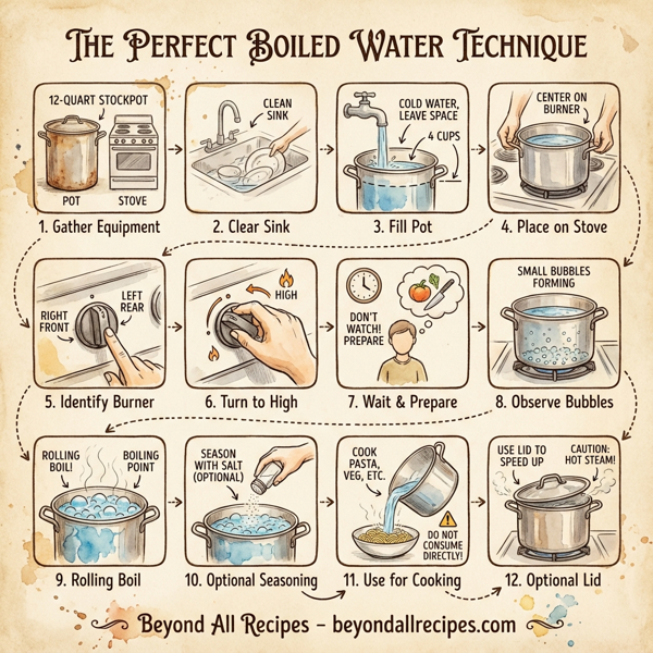 The Perfect Boiled Water Technique instructions