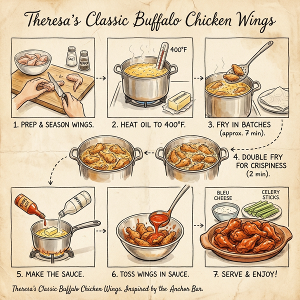 Theresa's Classic Buffalo Chicken Wings instructions