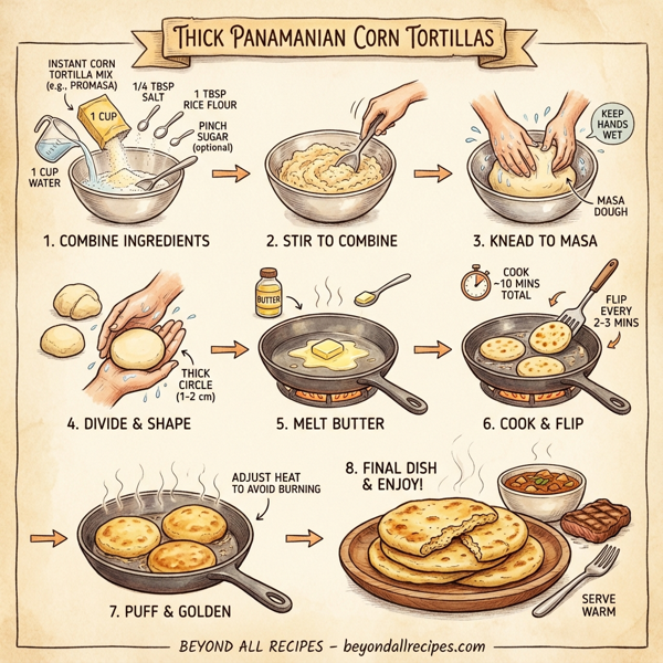Thick Panamanian Corn Tortillas instructions