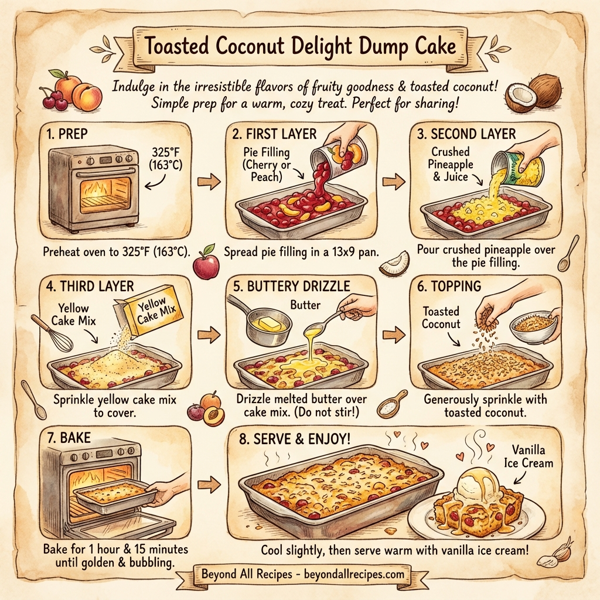 Toasted Coconut Delight Dump Cake instructions