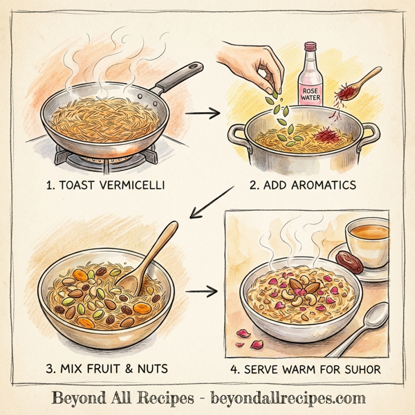 Toasted Vermicelli Delight for Ramadan instructions