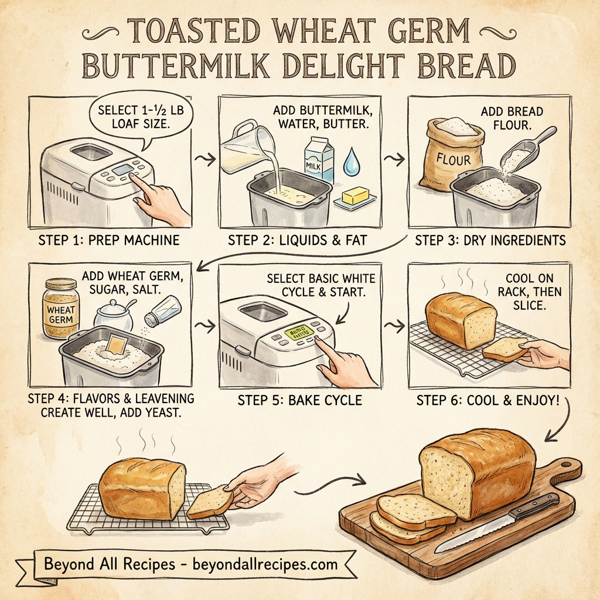 Toasted Wheat Germ Buttermilk Delight Bread instructions