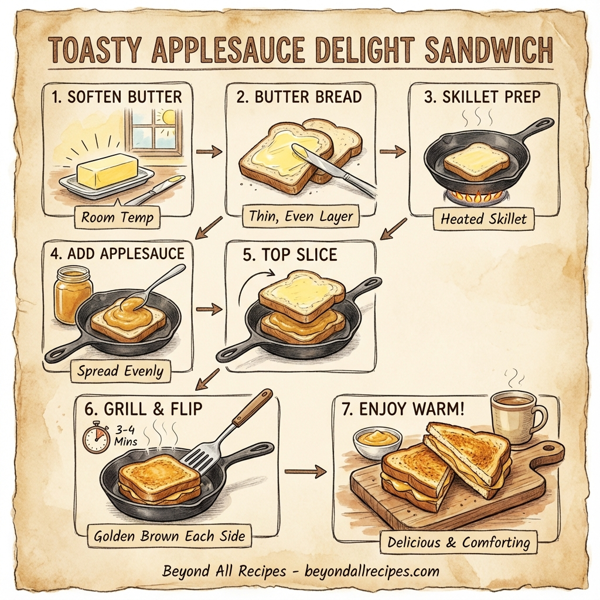 Toasty Applesauce Delight Sandwich instructions