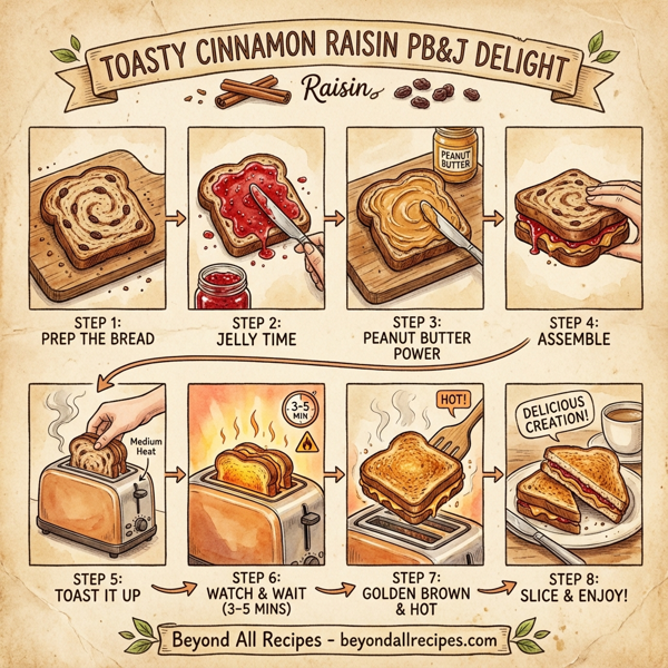 Toasty Cinnamon Raisin PB&J Delight instructions