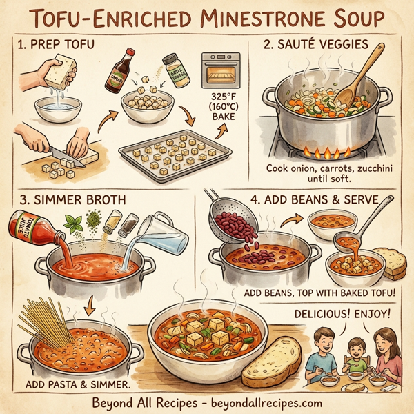 Tofu-Enriched Minestrone Soup instructions