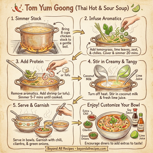 Tom Yum Goong (Thai Hot & Sour Soup) instructions