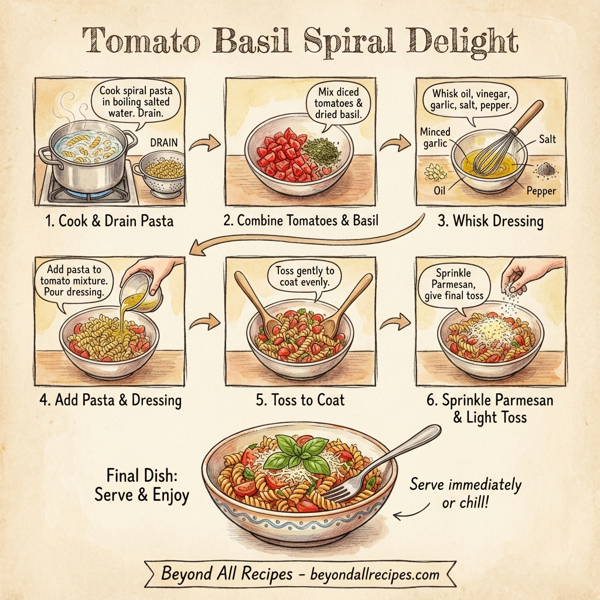 Tomato Basil Spiral Delight instructions