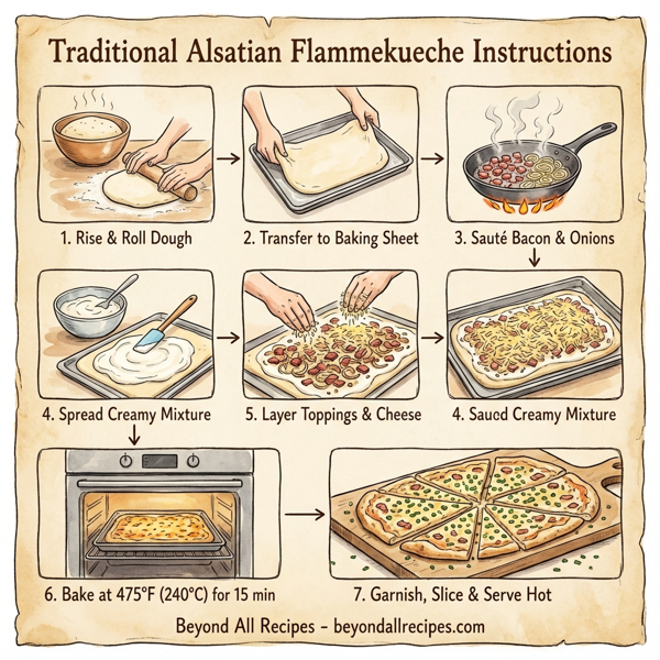 Traditional Alsatian Flammekueche instructions