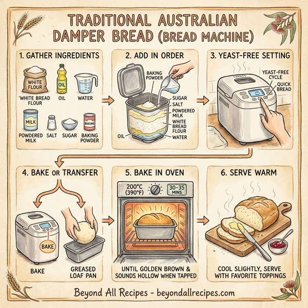 Traditional Australian Damper Bread (Bread Machine) instructions