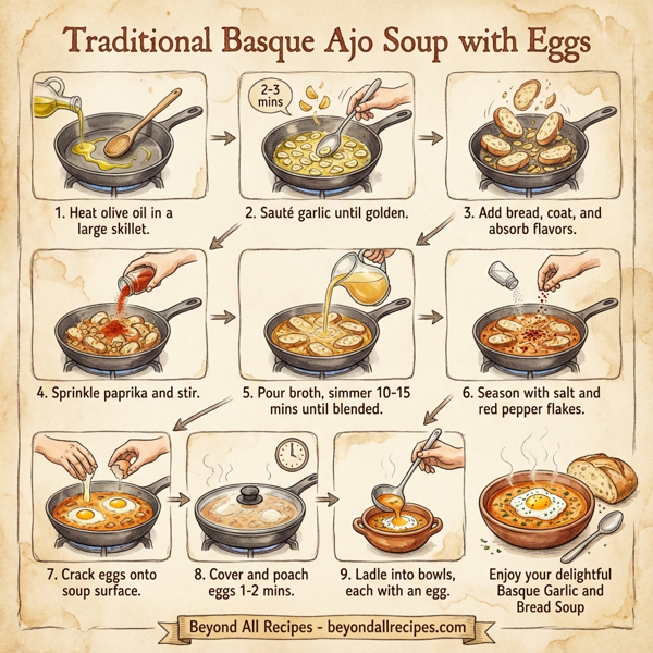 Traditional Basque Ajo Soup with Eggs instructions
