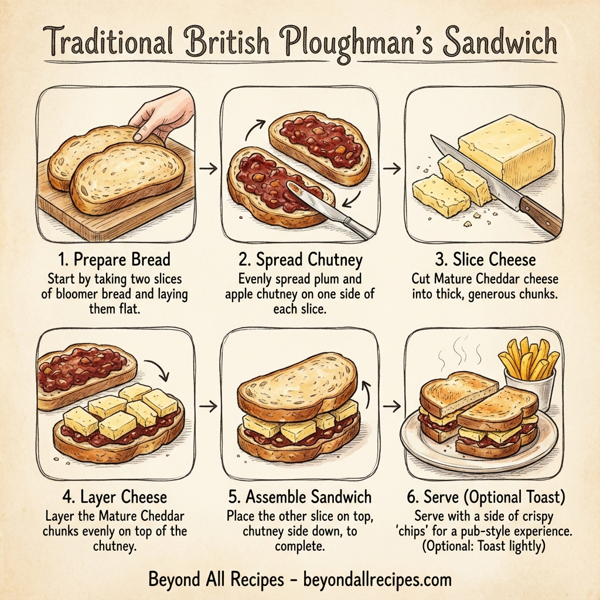 Traditional British Ploughman's Sandwich instructions