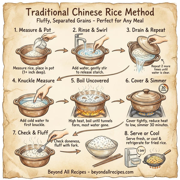 Traditional Chinese Rice Method instructions