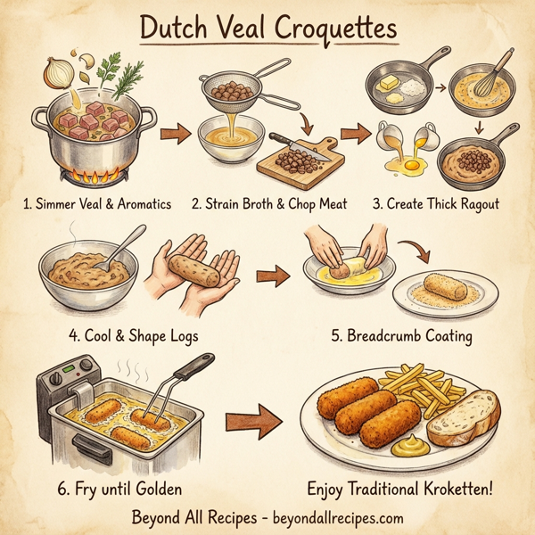 Traditional Dutch Veal Croquettes (Kroketten) instructions