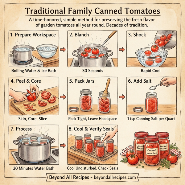 Traditional Family Canned Tomatoes instructions