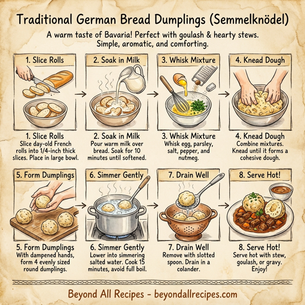 Traditional German Bread Dumplings instructions