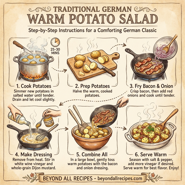 Traditional German Warm Potato Salad instructions
