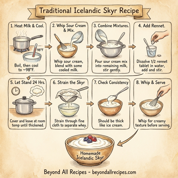 Traditional Icelandic Skyr instructions