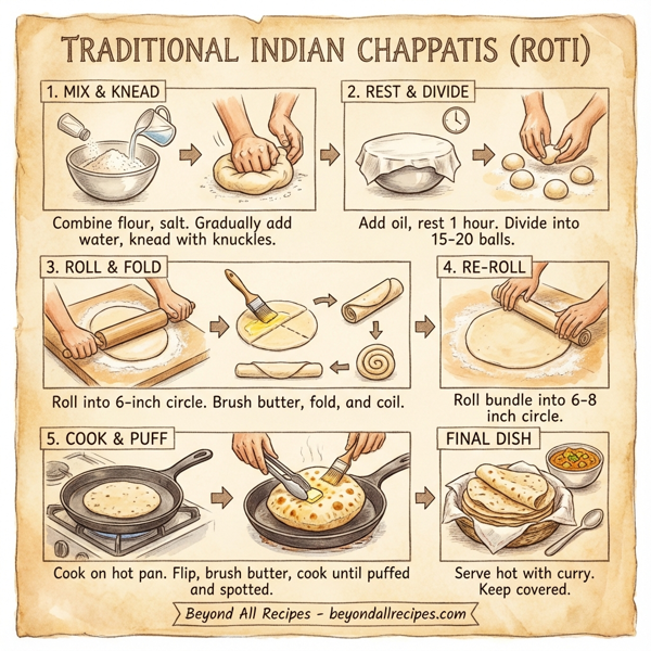 Traditional Indian Chappatis instructions