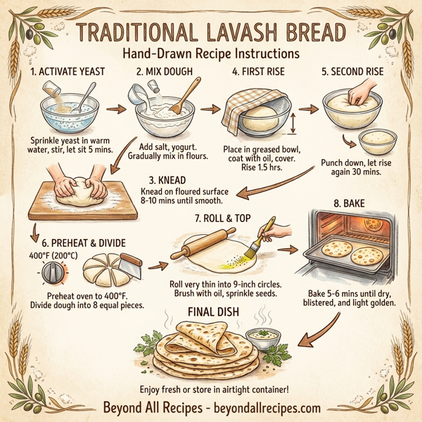 Traditional Lavash Bread instructions