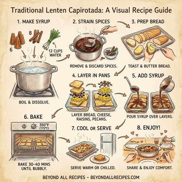 Traditional Lenten Capirotada instructions