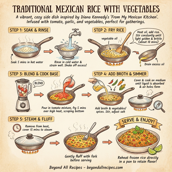 Traditional Mexican Rice with Vegetables instructions