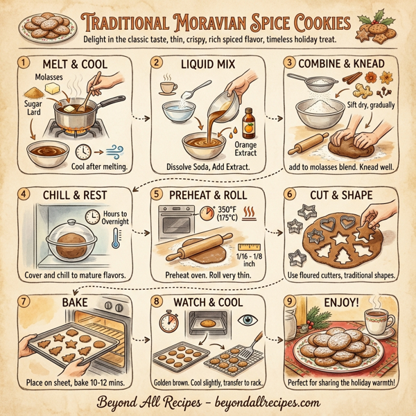 Traditional Moravian Spice Cookies instructions