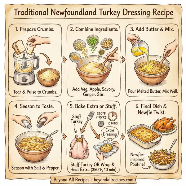 Traditional Newfoundland Turkey Dressing instructions