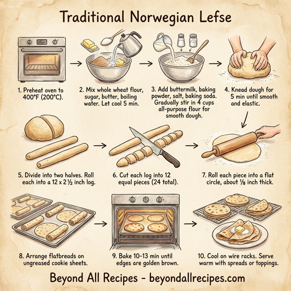 Traditional Norwegian Lefse instructions