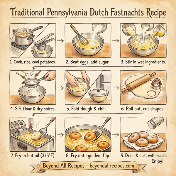 Traditional Pennsylvania Dutch Fastnachts instructions