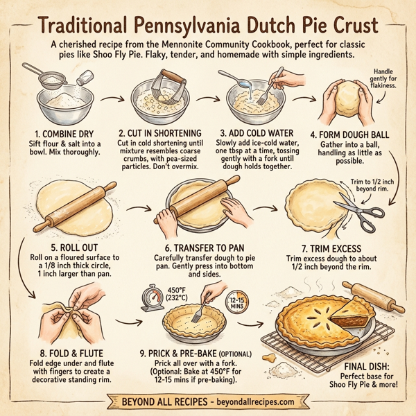 Traditional Pennsylvania Dutch Pie Crust instructions
